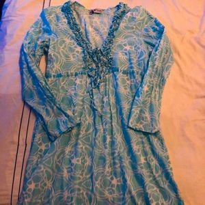 Mud pie coverup tunic large mudpie